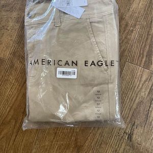 Womens American eagle kick boot khaki pants size 12 new in package. Retail 60.00